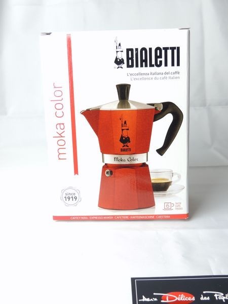 Cafetière Moka rouge