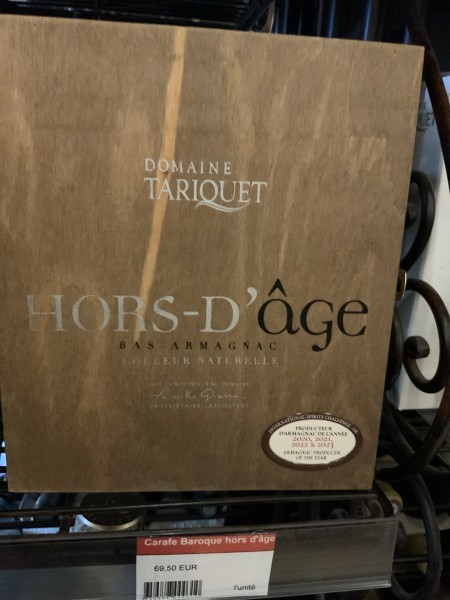 Coffret bois bas Armagnac hors d’âge 70 cl